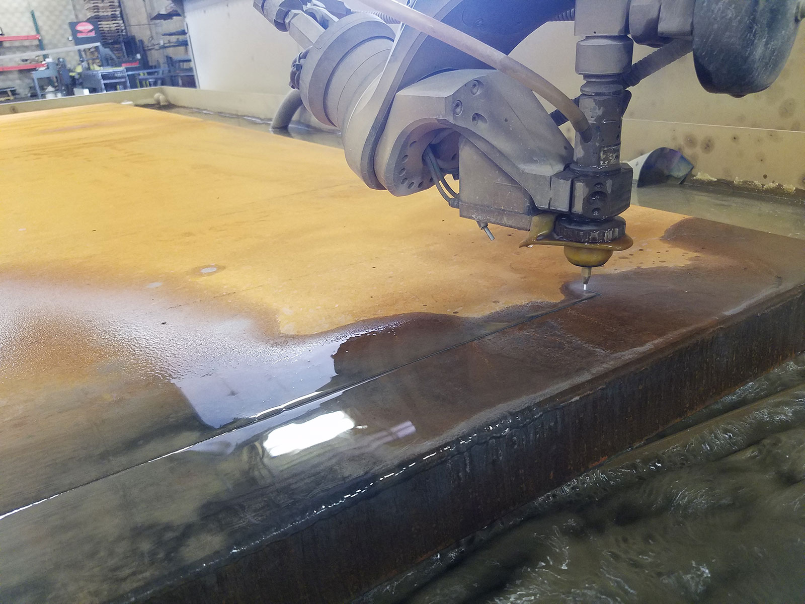 Huron Fabrication waterjet cutting